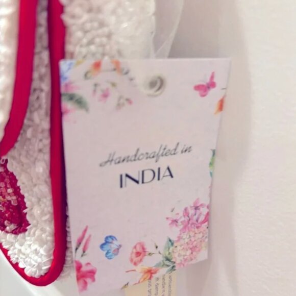 Handcrafted in India Viral Tik Tok Beaded Tomato Shoulder Handbag Tik Tok Viral - Picture 4 of 7